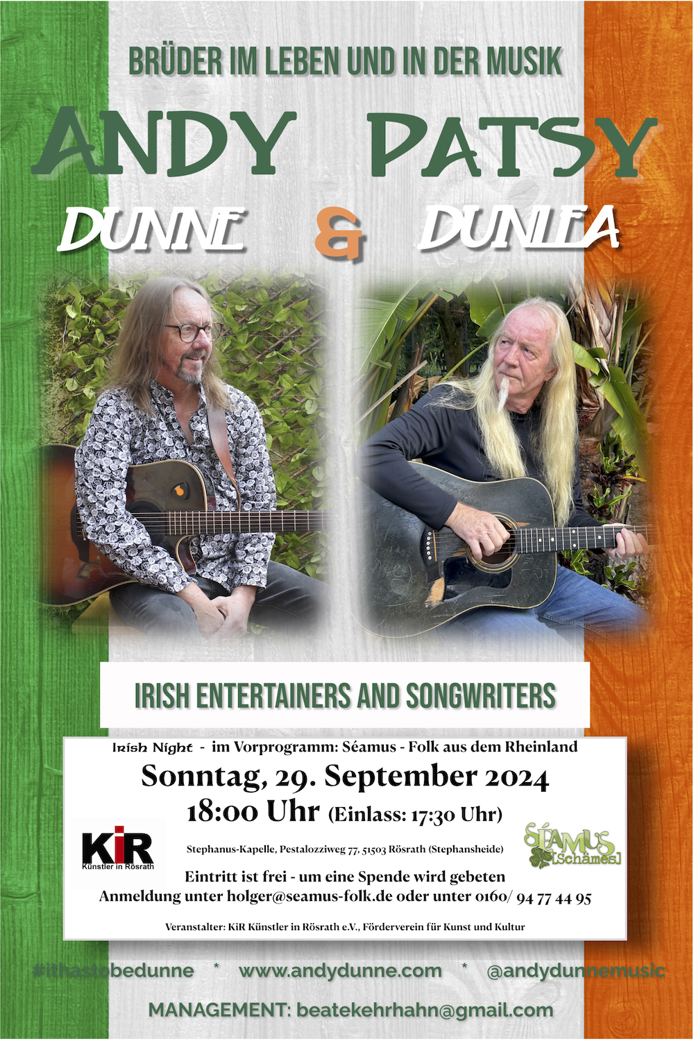 Konzert Andy Dunne Patsy Dunlea Seamus